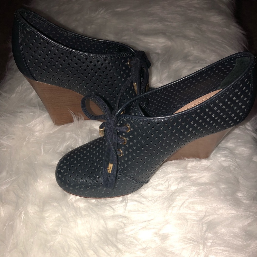 Tory Burch Victor Royal Wedge Heels